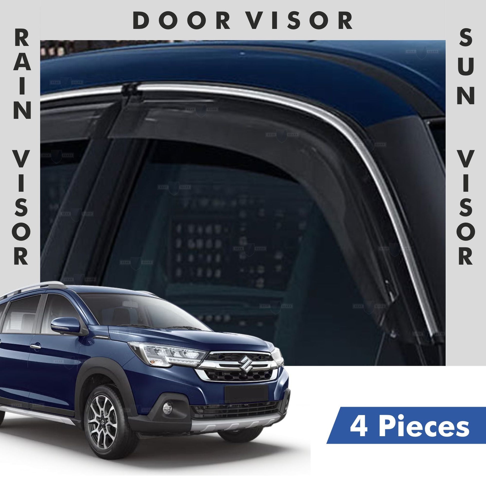 Maruti Suzuki XL6 Door Visor | Rain Visor | Sun Visor [2019 - 2025] - DV_XL6_2025_CHL