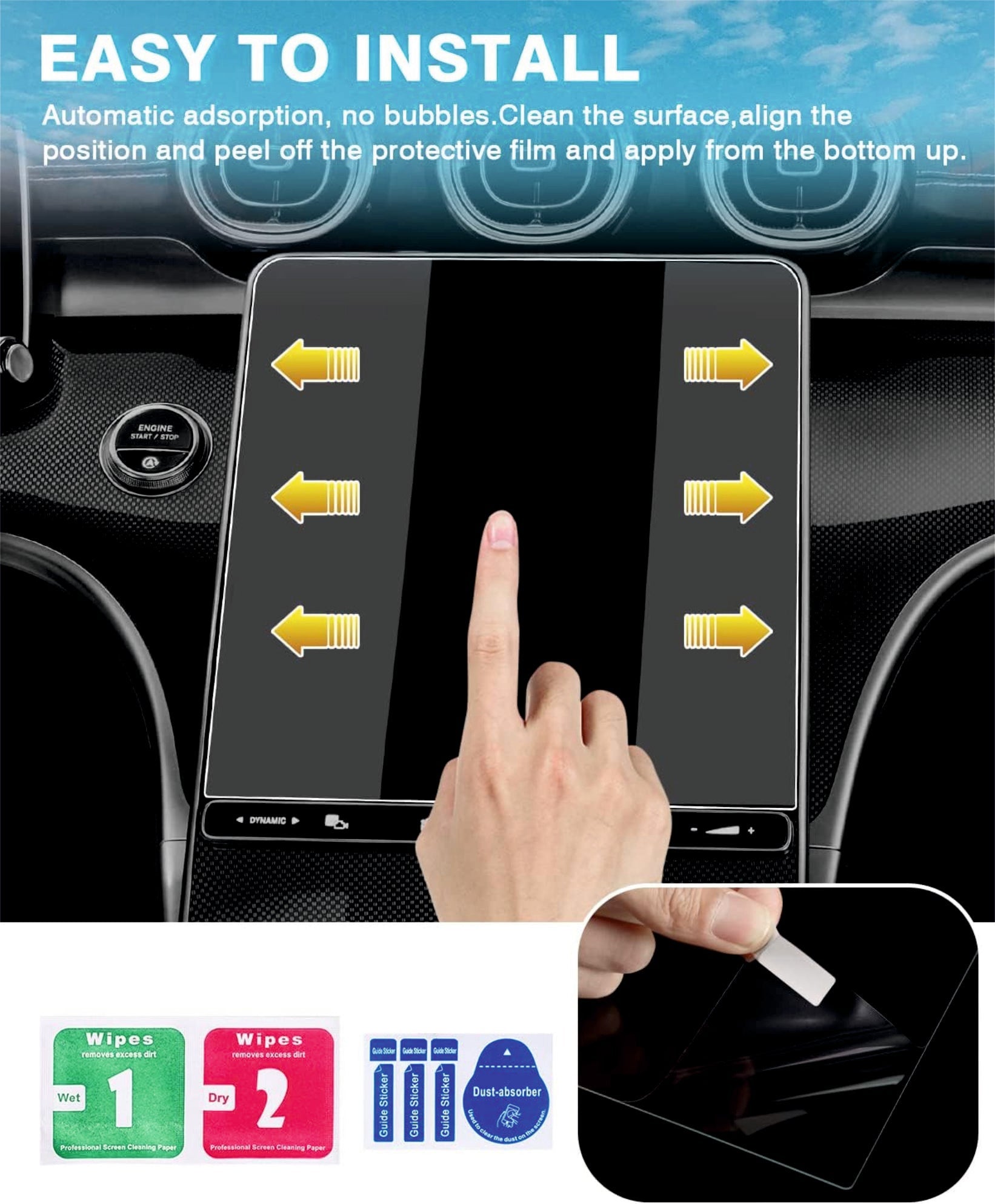 Mercedes Bens C Class C300 11.9"inch Touch Screen Infotainment System Protector [2024 - 2025] - C11-9L_MERCEDES_INFO