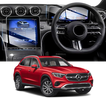 Mercedes Benz GLC 2024 Touch Screen Guard ( 11.9 Inch Infotainment + 12.3 Inch Instrument Cluster MID) - L12-3_GLC_COMBO