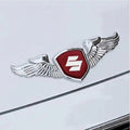 METAL WINGS Suzuki 3D Sticker - 14cm x 5cm - STICKER_SZK_WINGS_RED_BB