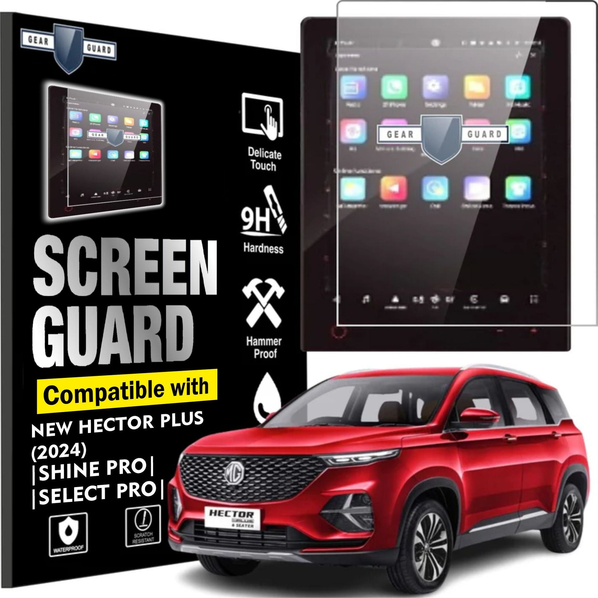 MG Hector Facelift Touch Screen Guard [2023 - 2025] - L14C_HECTOR_F