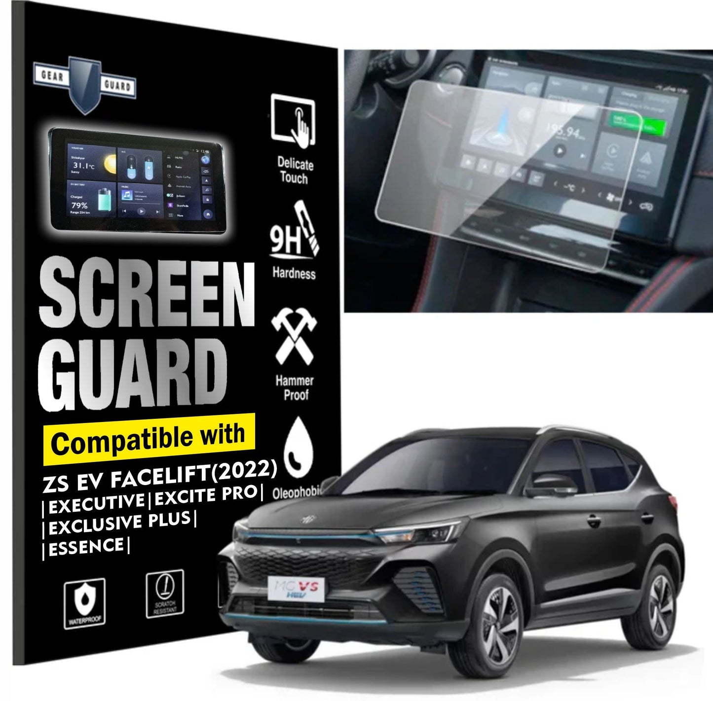 MG ZS EV Facelift Touch Screen Guard [2022 - 2024] - M10C_ZSEV_F