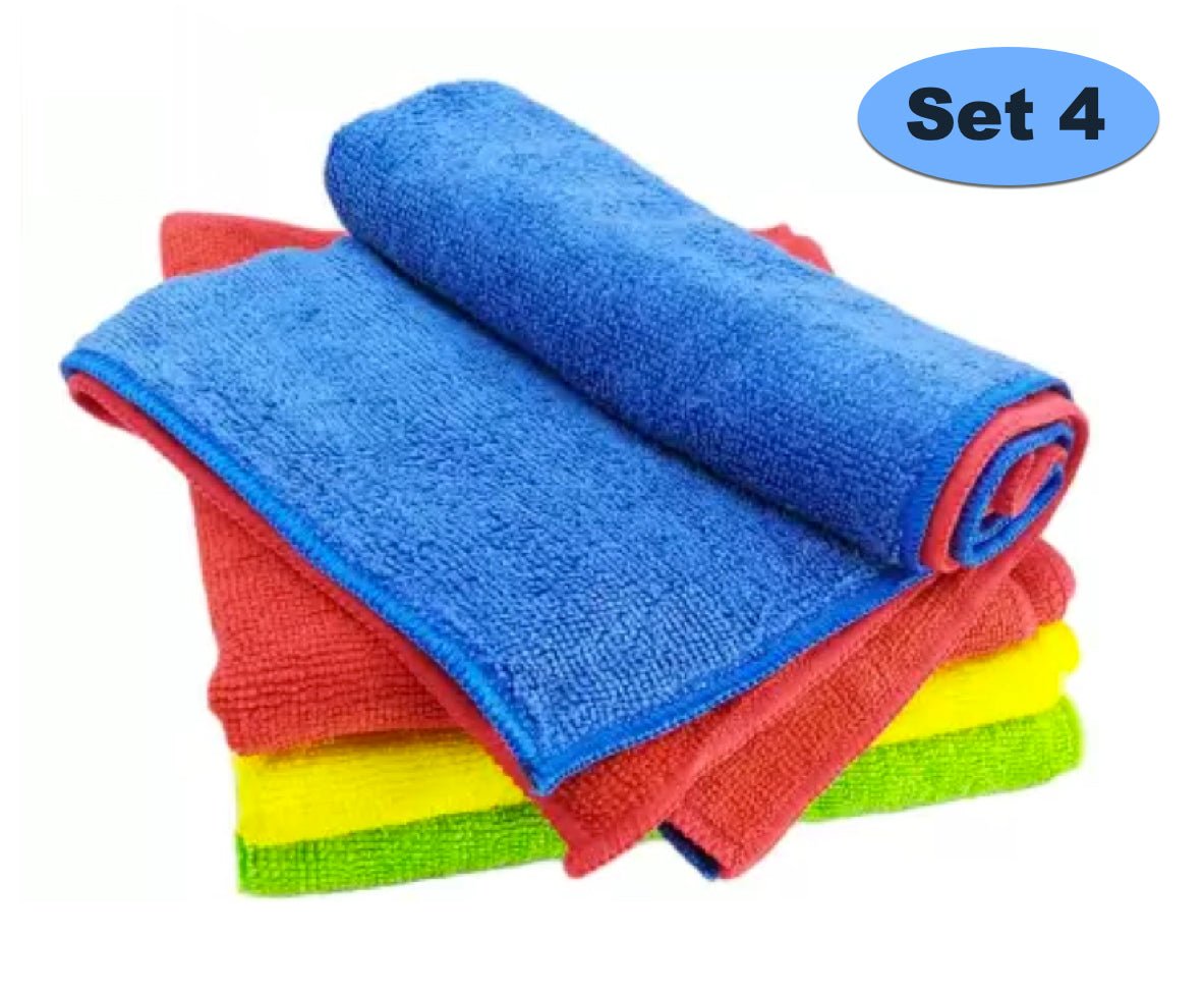 Microfiber Cleaning Cloth - Set of 4 -MICROFIBER_SET4