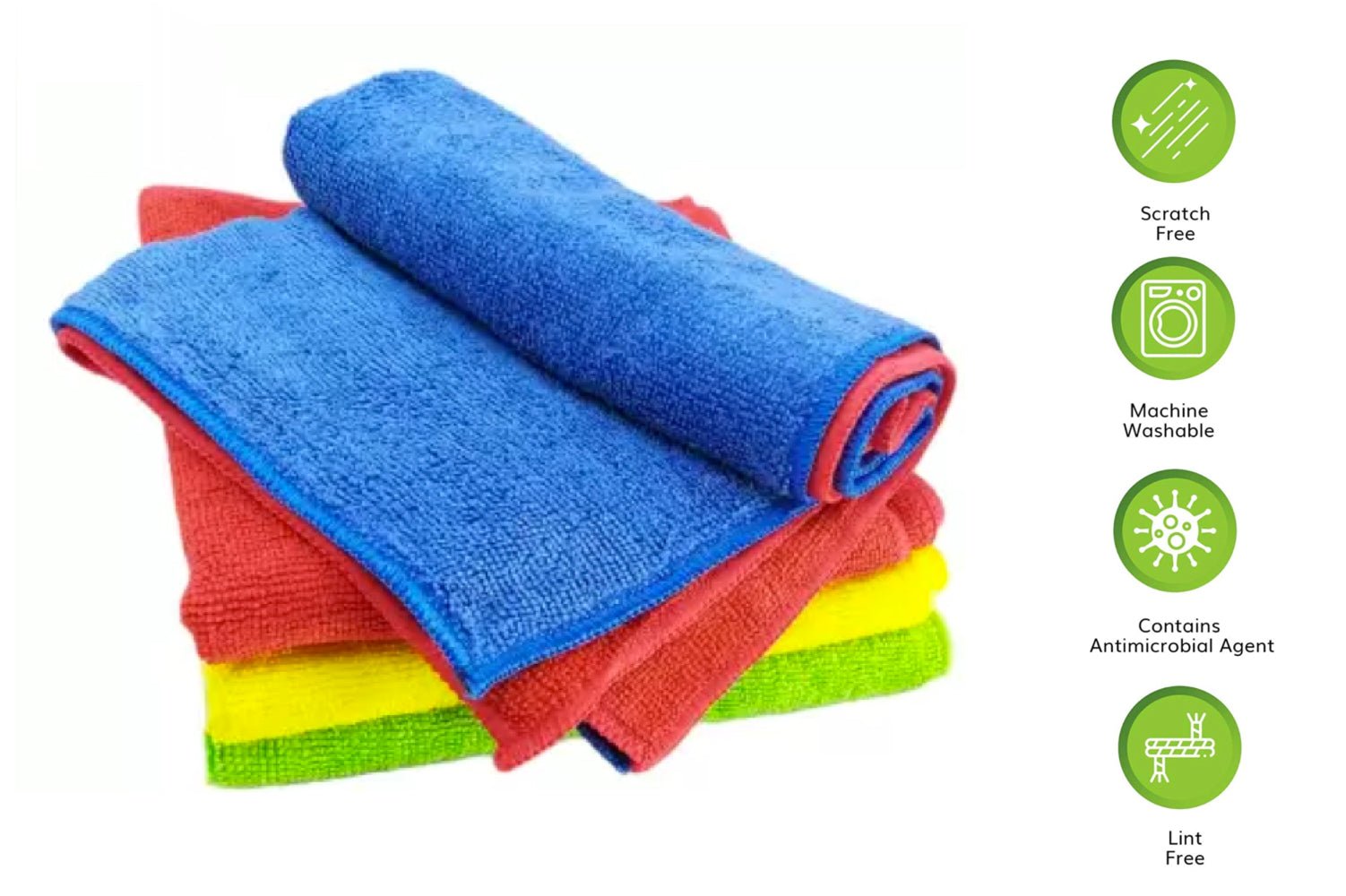 Microfiber Cleaning Cloth - Set of 4 -MICROFIBER_SET4