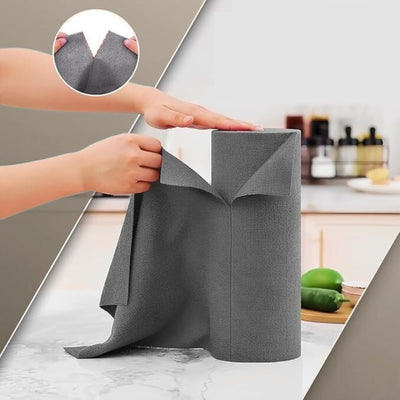 Microfiber Cleaning Roll 30x30cm – Tear Resistant, Reusable & Washable Cleaning Cloth -MICROFIBER_ROLL