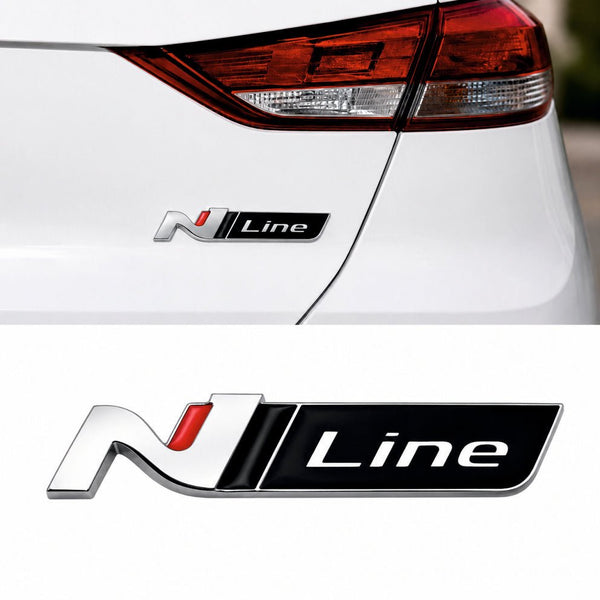 N Line Badge 3D Metal Sticker -N_LINE_STICKER