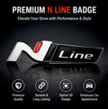 N Line Badge 3D Metal Sticker -N_LINE_STICKER