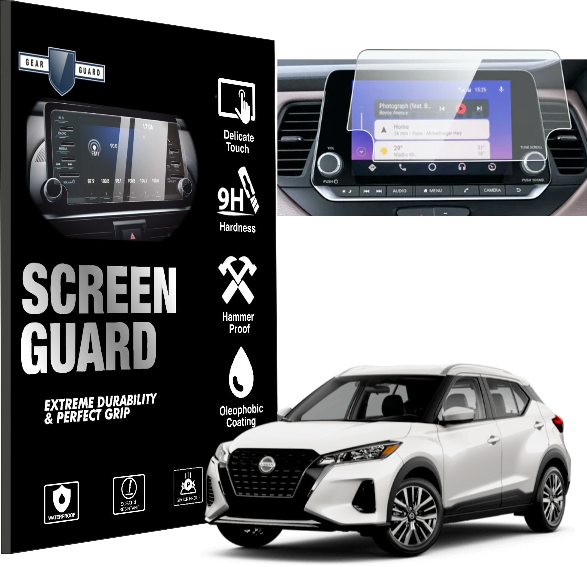 Nissan Kicks Accessories Touch Screen Guard - 2021 -KICKS