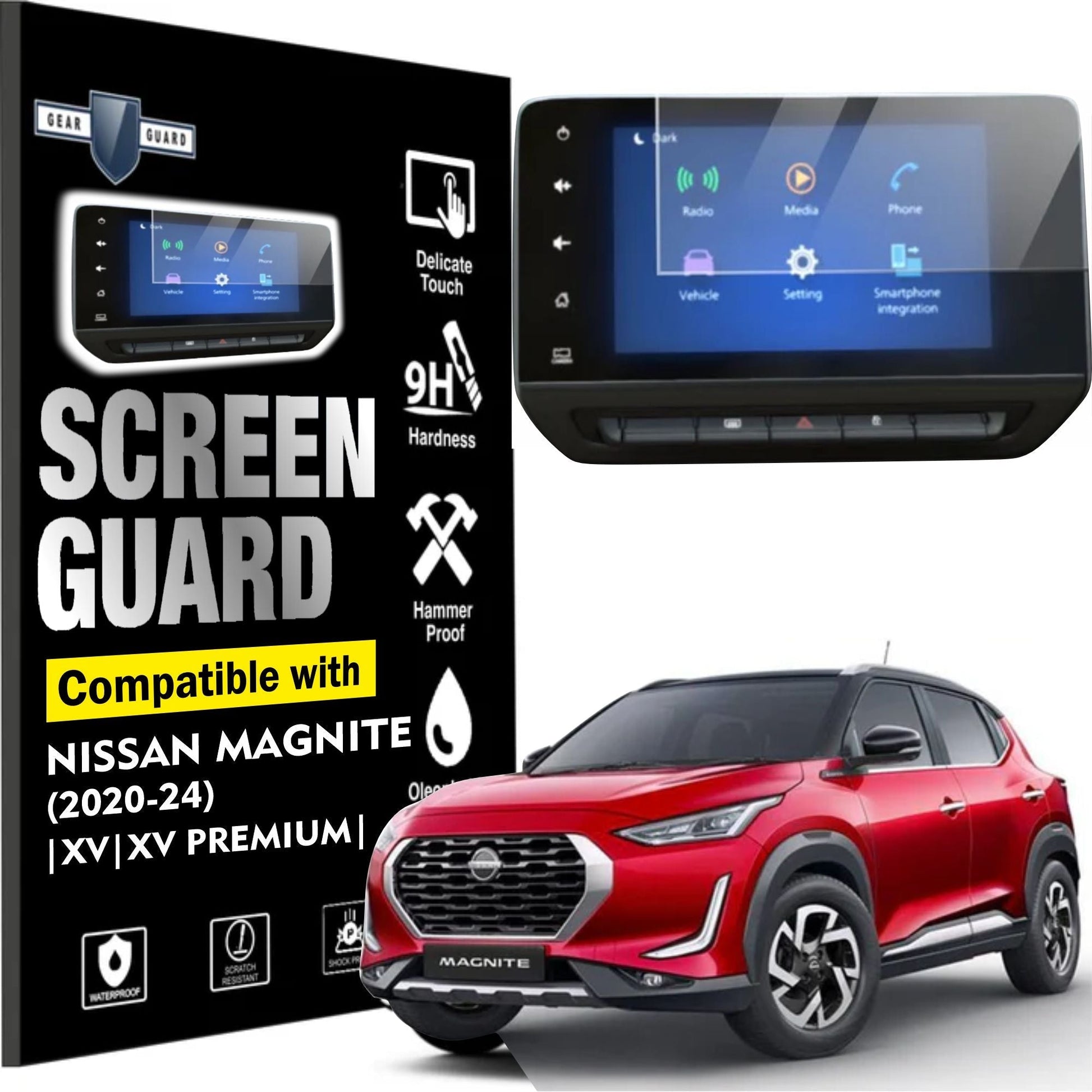 Nissan Magnite Touch Screen Guard [2020 - 2025] - M8C_MAGNITE
