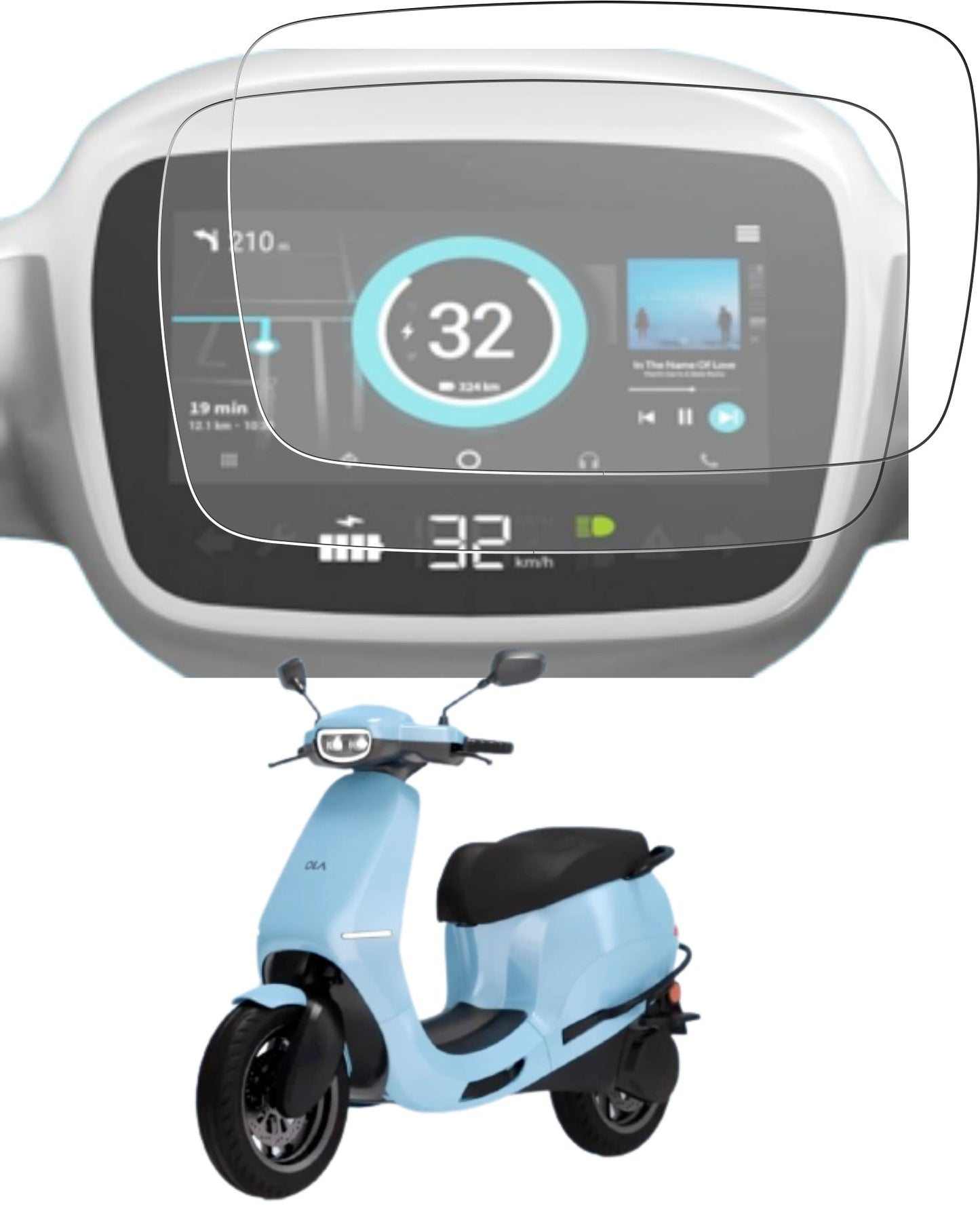 Ola S1 | S1 Pro Accessories Instrument EV Scooter Cluster Touch Screen Guard -OLA_2MATTE