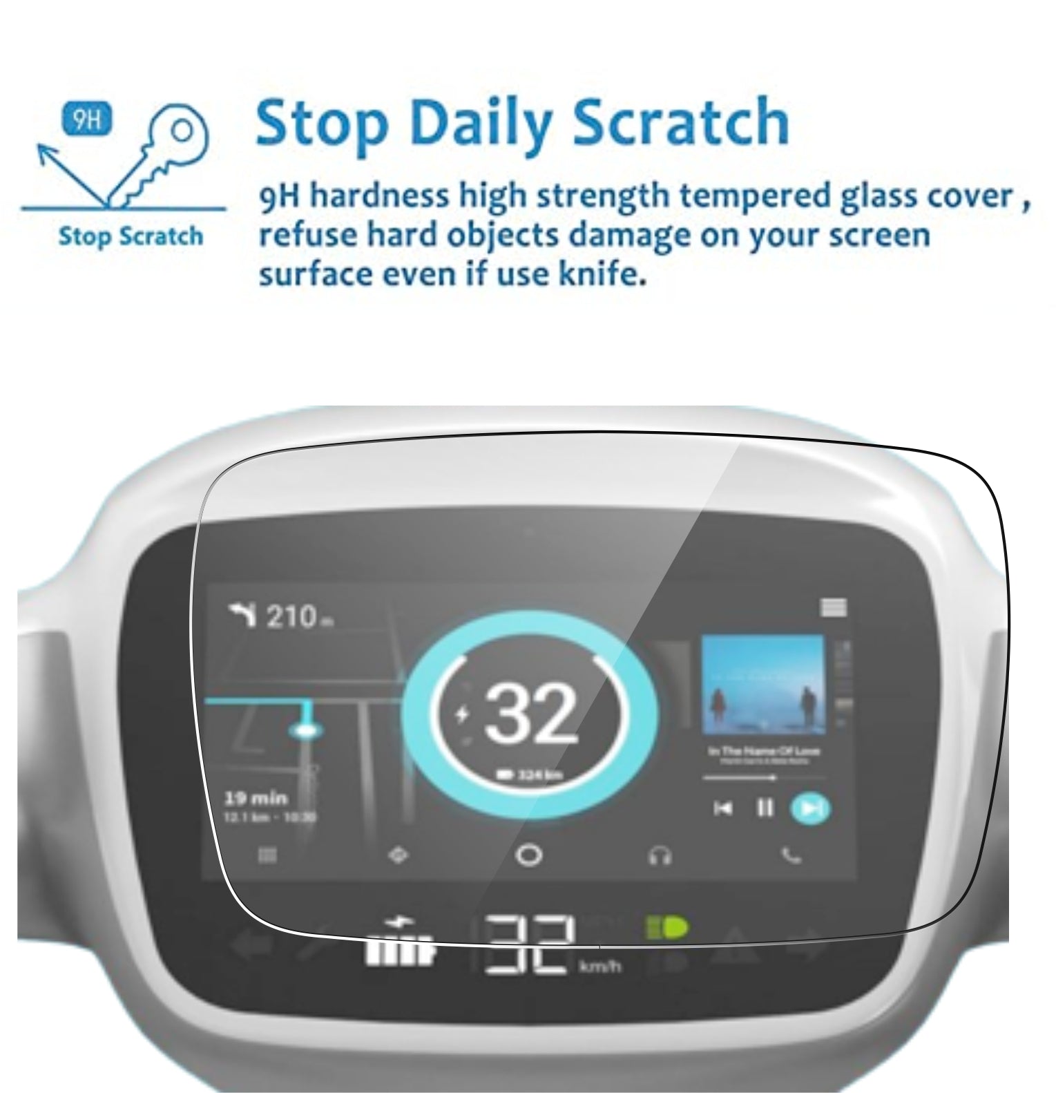 Ola S1 | S1 Pro Accessories Instrument EV Scooter Cluster Touch Screen Guard -OLA_MATTE