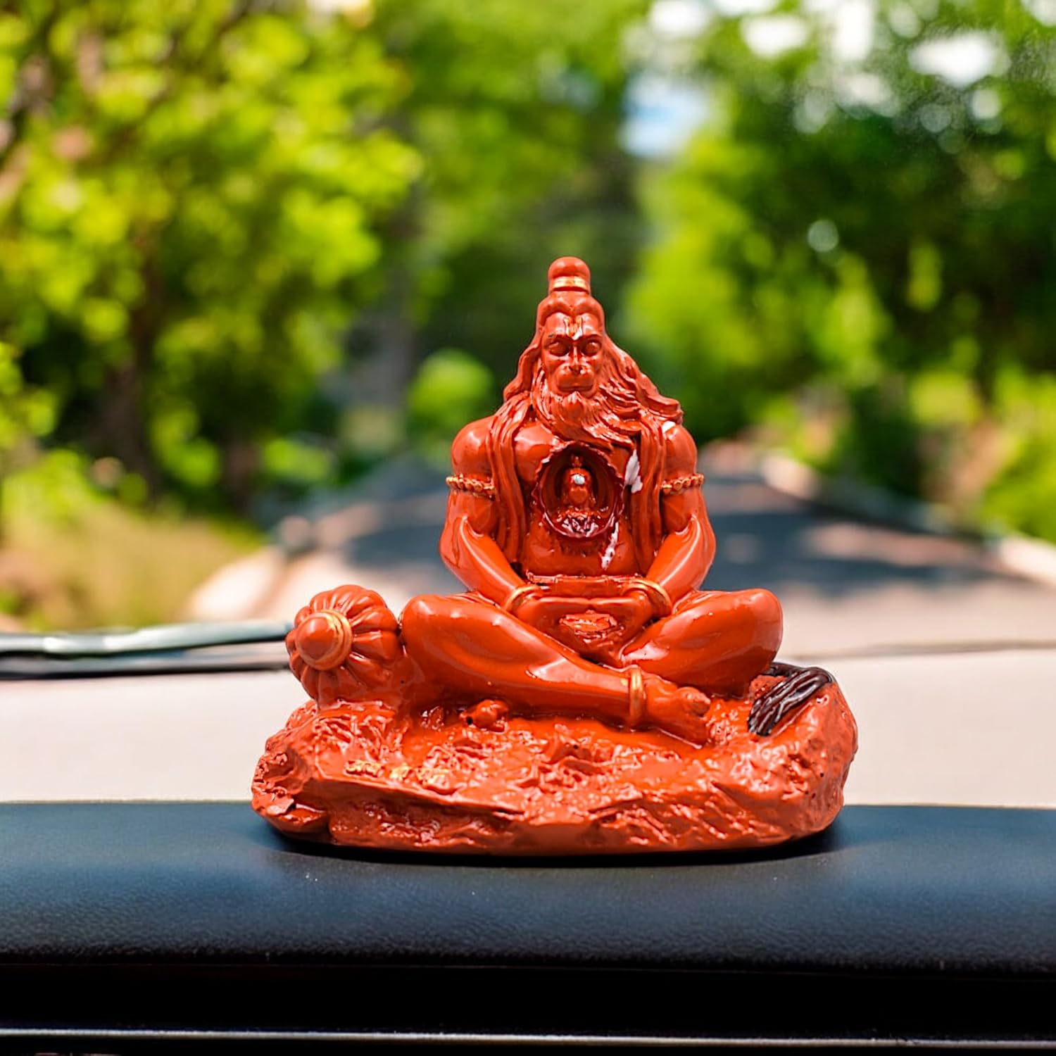 Orange Hanuman Ji Idol – With Ram Ji in Heart | Gift & Decor - OHANUMAN_IDOL-1