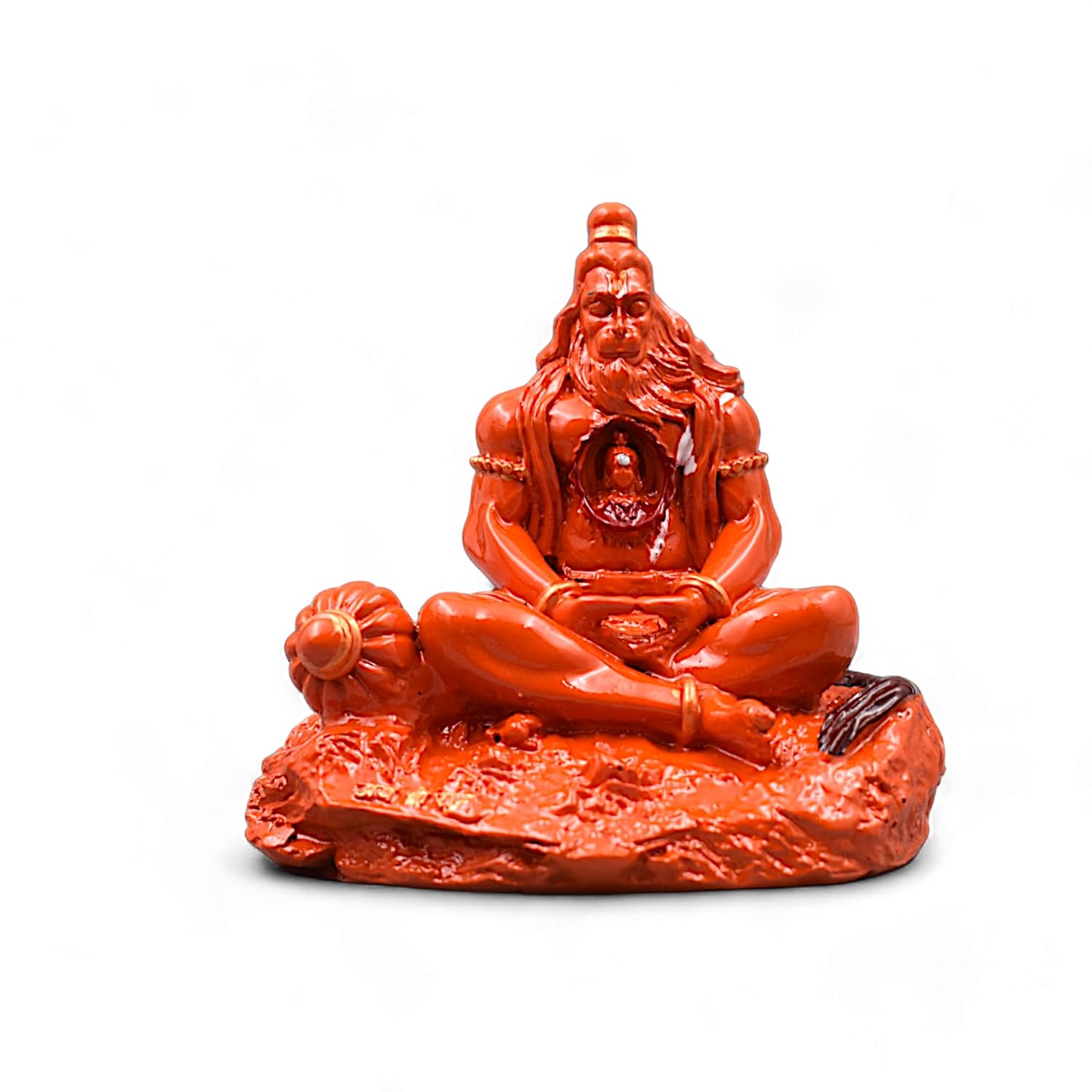 Orange Hanuman Ji Idol – With Ram Ji in Heart | Gift & Decor - OHANUMAN_IDOL-1
