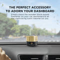 Organica Car Perfume (45 Gram) Wooden Blocks Car Air Freshener Lasting 3 - 4 Months - ORGANICA_AROMATIC_WOODS