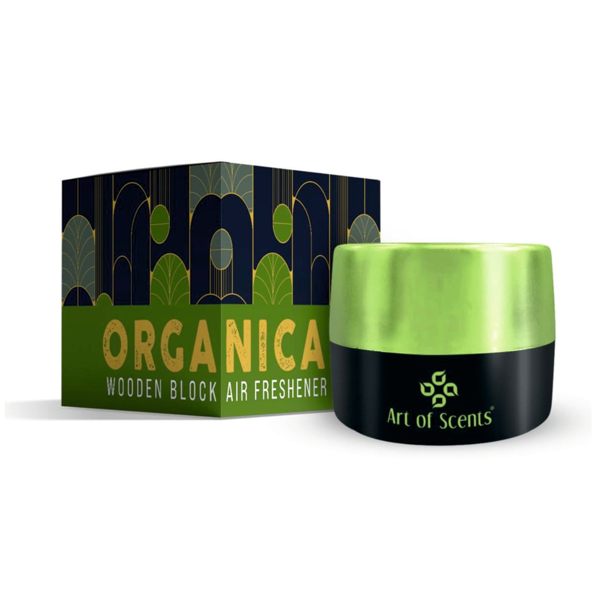 Organica Car Perfume (45 Gram) Wooden Blocks Car Air Freshener Lasting 3 - 4 Months - ORGANICA_ARABIAN_SUNSETS