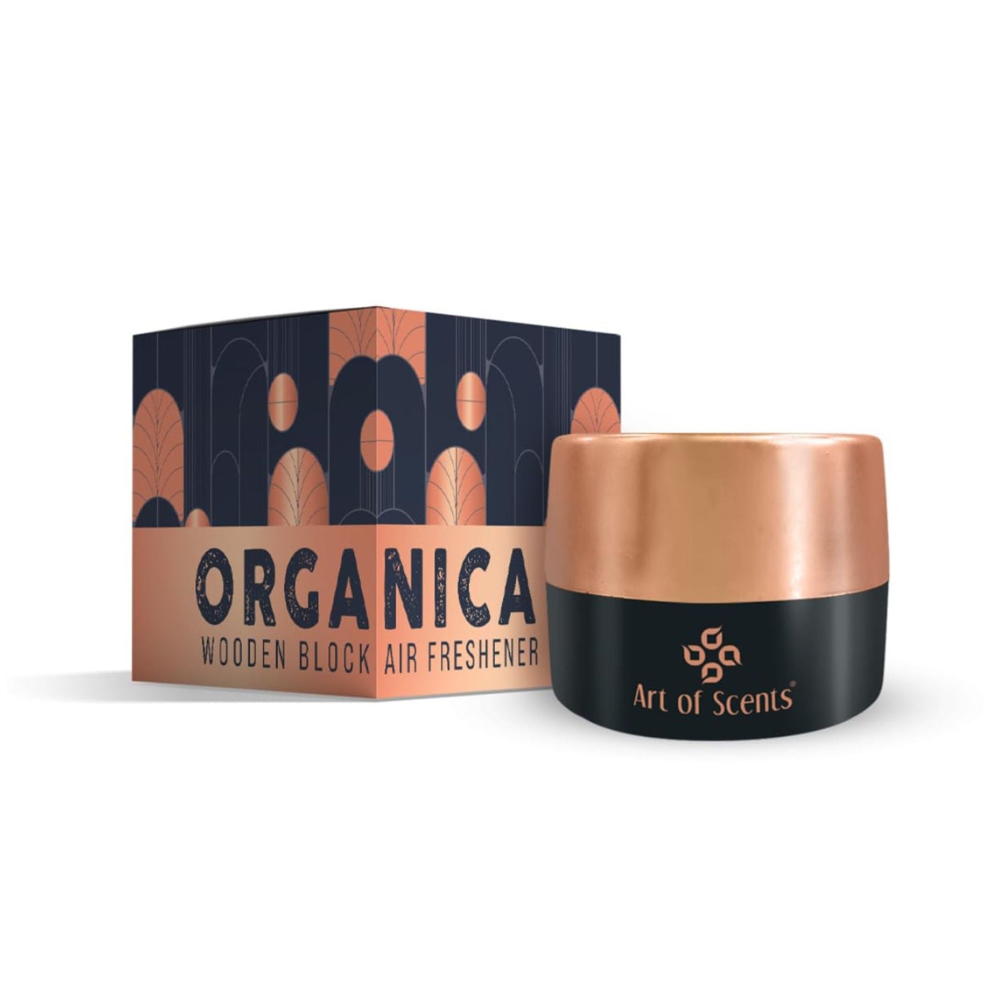 Organica Car Perfume (45 Gram) Wooden Blocks Car Air Freshener Lasting 3 - 4 Months - ORGANICA_AROMATIC_WOODS