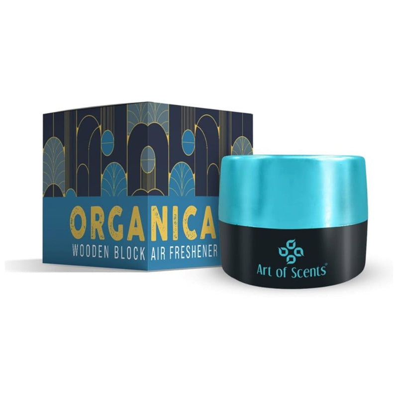 Organica Car Perfume (45 Gram) Wooden Blocks Car Air Freshener Lasting 3 - 4 Months - ORGANICA_ARABIAN_SUNSETS