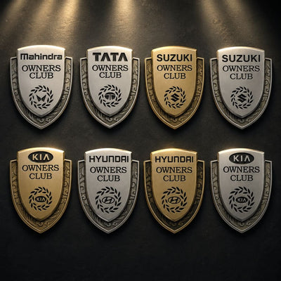Owners Club 3D Metal Sticker -OWNERSCLUB_SZK_GLD