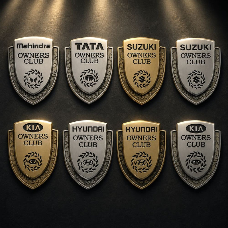 Owners Club 3D Metal Sticker -OWNERSCLUB_SZK_GLD