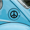 Peace Symbol 3D Metal Sticker 6.3cm x 6.3cm - STICKER_PEACE_BLK