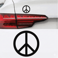 Peace Symbol 3D Metal Sticker 6.3cm x 6.3cm - STICKER_PEACE_BLK