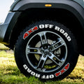 Permanent Tyre Sticker For All Cars & SUV - 4x4 OFF ROAD - TYRE_STK_4X4OFFRD