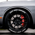 Permanent Tyre Sticker For All Cars & SUV - FAST AND FURIOUS - TYRE_STK_FAST&F