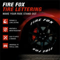 Permanent Tyre Sticker For All Cars & SUV - Fire Fox -TYRE_STK_FIREFOX