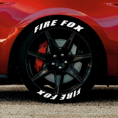 Permanent Tyre Sticker For All Cars & SUV - Fire Fox -TYRE_STK_FIREFOX