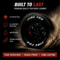 Permanent Tyre Sticker For All Cars & SUV - Fire Fox -TYRE_STK_FIREFOX