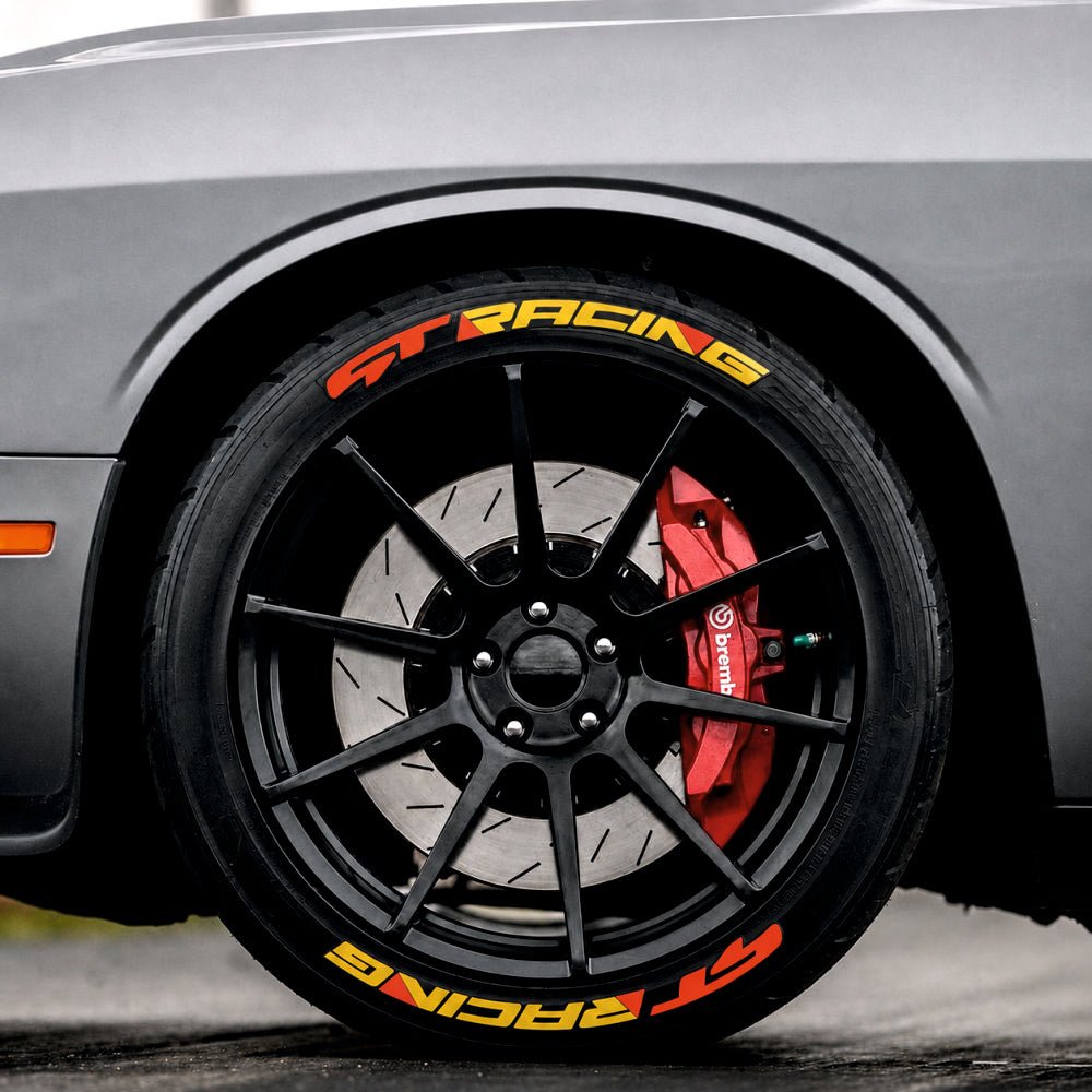 Permanent Tyre Sticker For All Cars & SUV - GT Racing - TYRE_STK_GTRACING