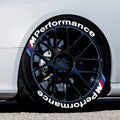 Permanent Tyre Sticker For All Cars & SUV - M Performance -TYRE_STK_MPERFORM