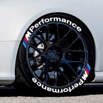 Permanent Tyre Sticker For All Cars & SUV - M Performance -TYRE_STK_MPERFORM