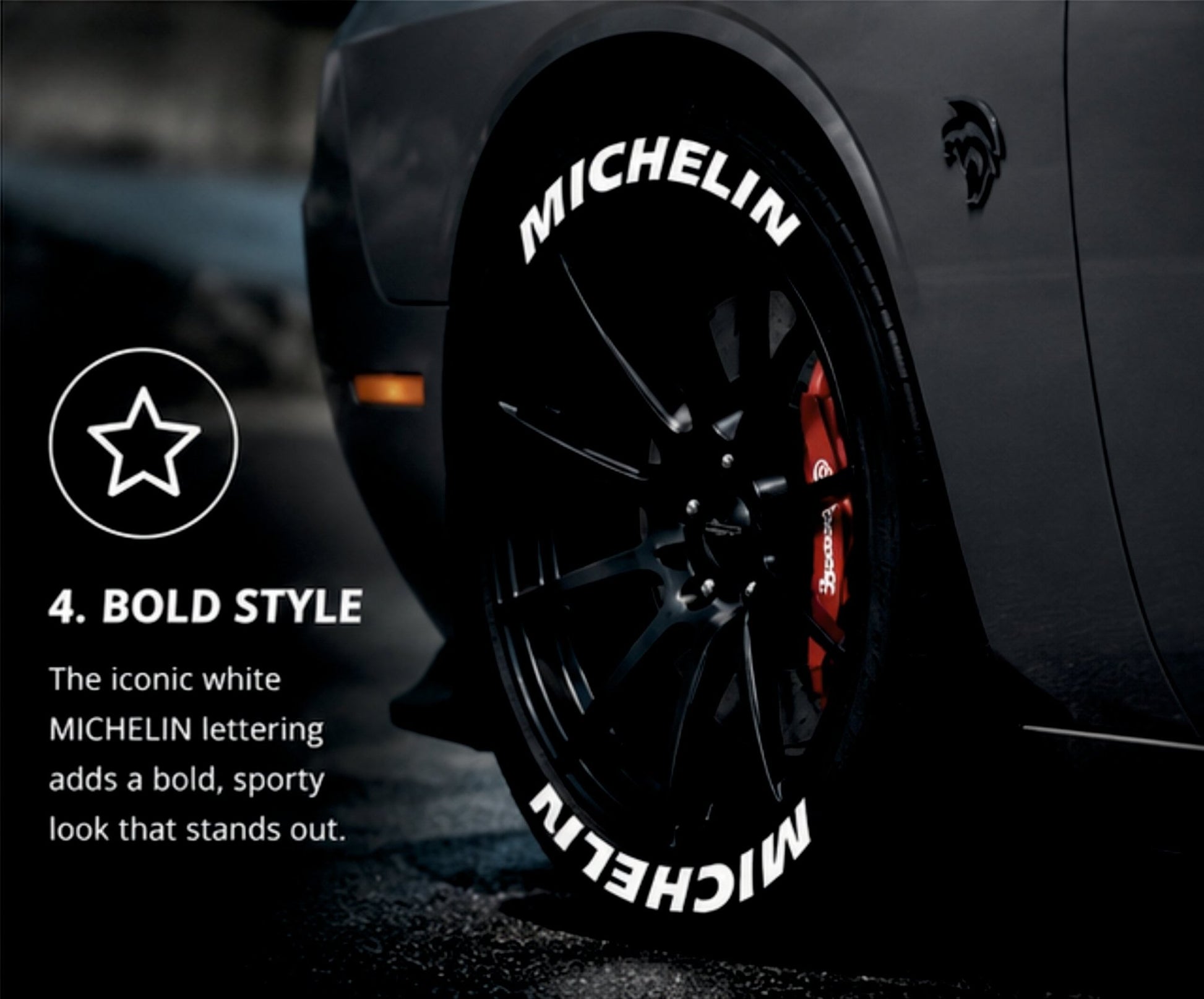 Permanent Tyre Sticker For All Cars & SUV - Michelin - TYRE_STK_MICHELIN