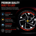 Permanent Tyre Sticker For All Cars & SUV - Red Strip - TYRE_STK_REDSTRIP