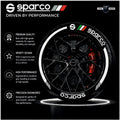 Permanent Tyre Sticker For All Cars & SUV - Sparco - TYRE_STKR_SPD_SPARCO