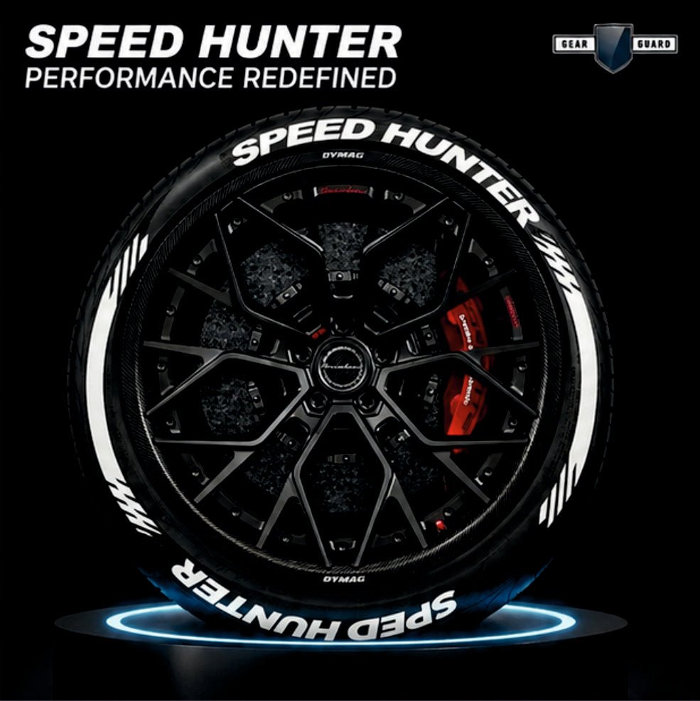 Permanent Tyre Sticker For All Cars & SUV - Speed Hunter - TYRE_STKR_SPD_HUNTER