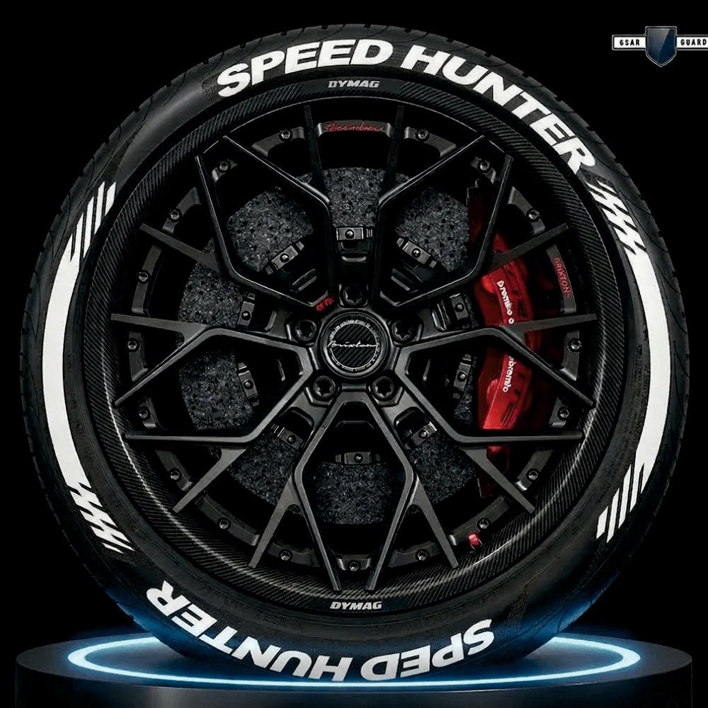 Permanent Tyre Sticker For All Cars & SUV - Speed Hunter - TYRE_STKR_SPD_HUNTER