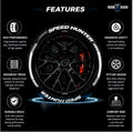 Permanent Tyre Sticker For All Cars & SUV - Speed Hunter - TYRE_STKR_SPD_HUNTER