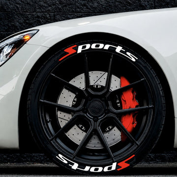 Permanent Tyre Sticker For All Cars & SUV - Sports -TYRE_STK_SPORTS