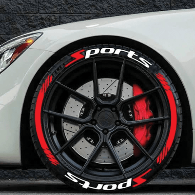 Permanent Tyre Sticker For All Cars & SUV - Sports - TYRE_STKR_SPORTS