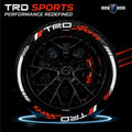 Permanent Tyre Sticker For All Cars & SUV - TRD Sports - TYRE_STKR_SPD_TRDS