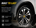 Permanent Tyre Sticker For All Cars & SUV - White Strip | Complete Set for All 4 Tyres -TYRE_STK_WHITE_STRP