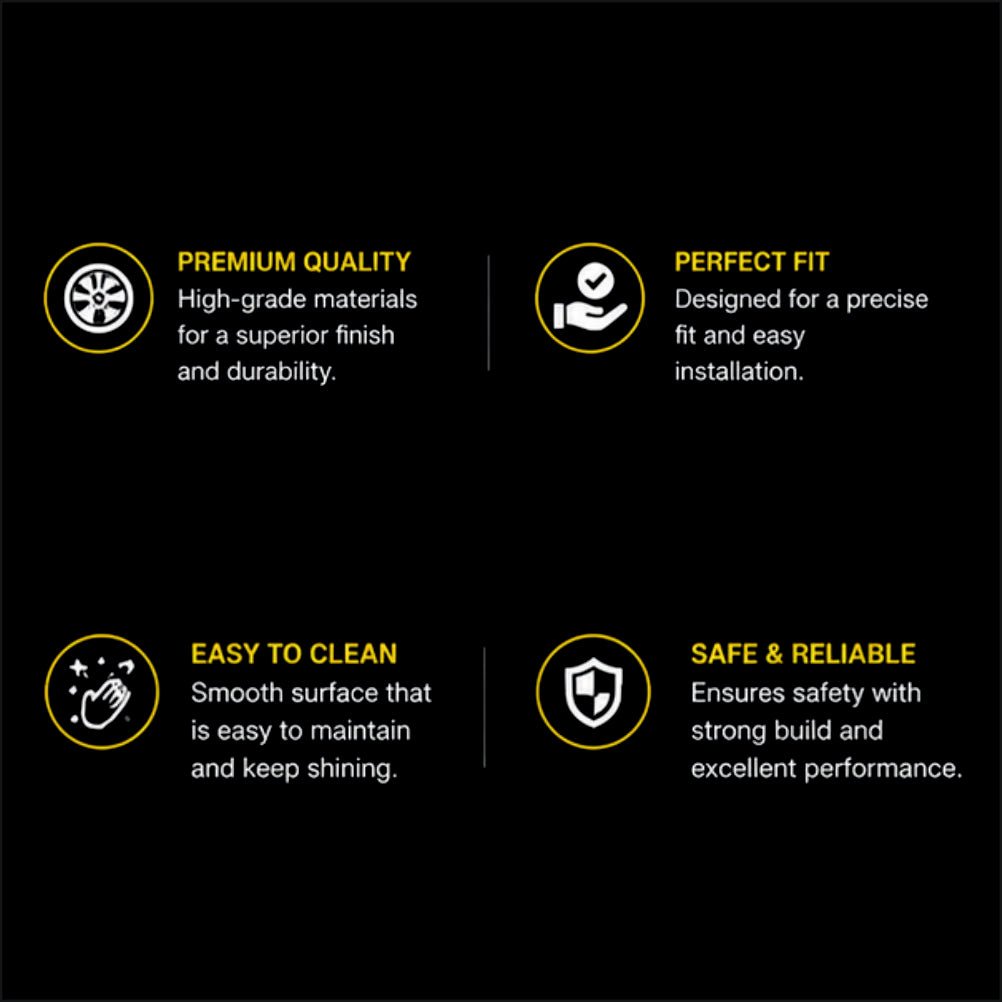 Permanent Tyre Sticker For All Cars & SUV - White Strip | Complete Set for All 4 Tyres -TYRE_STK_WHITE_STRP