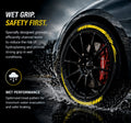 Permanent Tyre Sticker For All Cars & SUV - Yellow Strip - TYRE_SKR_YELLSTRIP