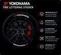 Permanent Tyre Sticker For All Cars & SUV - Yokohama | Complete Set for All 4 Tyres -TYRE_STK_YOKOHAMA