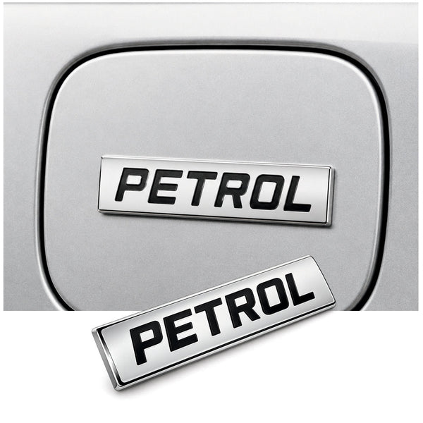 Petrol 3D Chrome Metal Sticker for Cars - STICKER_PETROL_D2