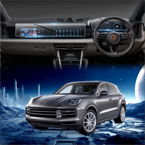Porsche Cayenne 2024 Car Accessories Infotainment With MID System Touch Screen Guard - CSC_PRCY