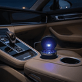 Portable LED Car Ashtray – Smokeless & Compact Design - ASHTRAY_CARBON_F