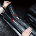Premium Carbon Fiber Car Door Sill Protector with Logo - SILL_GUARD_SPORTS_PO4